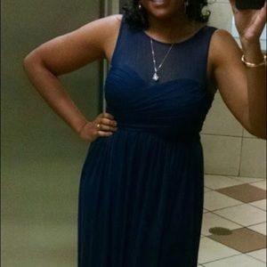 Flowy gown - marine color. Worn once